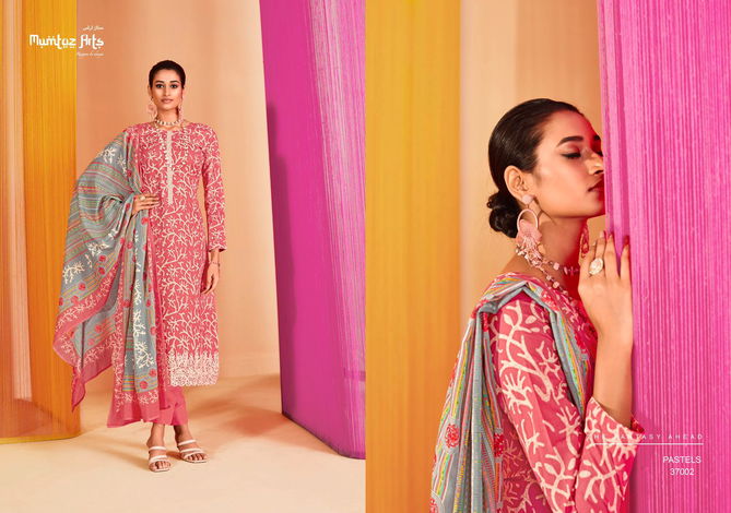 Pastels By Mumtaz Cotton Dress Material Catalog
